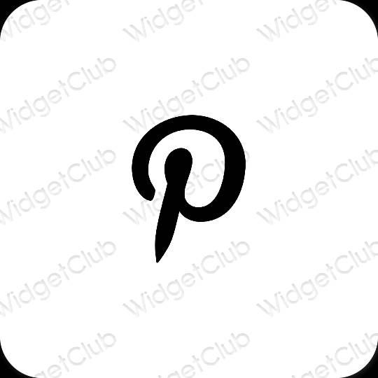 Estetinės Pinterest programų piktogramos