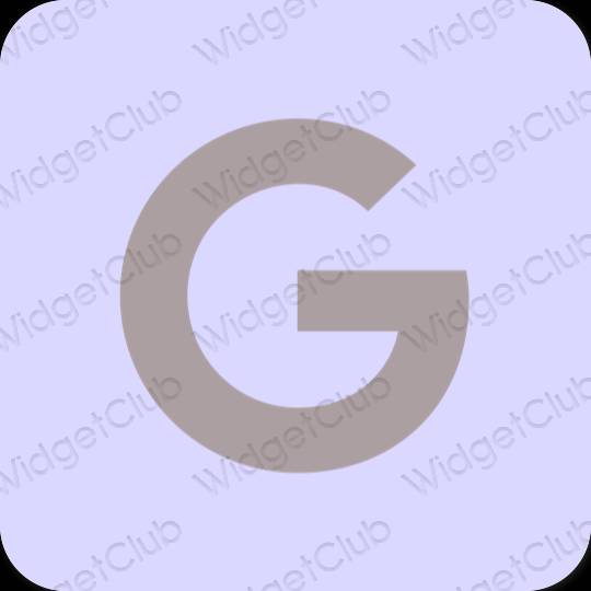 Aesthetic purple Google app icons