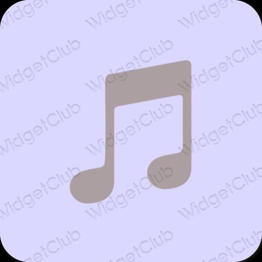 审美的 紫色的 Music 应用程序图标