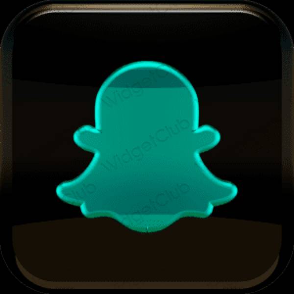 אֶסתֵטִי שָׁחוֹר snapchat סמלי אפליקציה