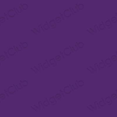 Esteettinen violetti snapchat sovelluskuvakkeet