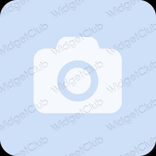 Estetico blu pastello Camera icone dell'app