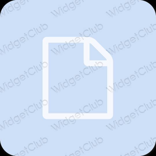 Stijlvol paars Files app-pictogrammen