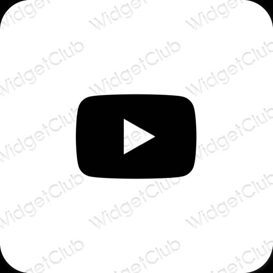 Icônes d'application Youtube esthétiques