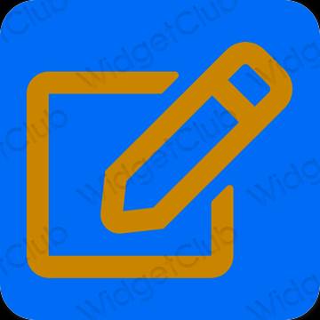 Esthetische Notes app-pictogrammen