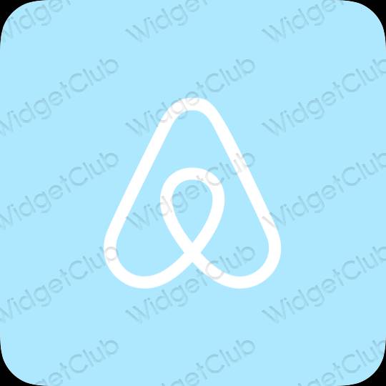 ესთეტიკური Airbnb აპლიკაციის ხატები