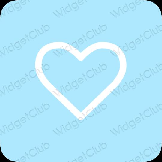 ესთეტიკური Apple Health აპლიკაციის ხატები