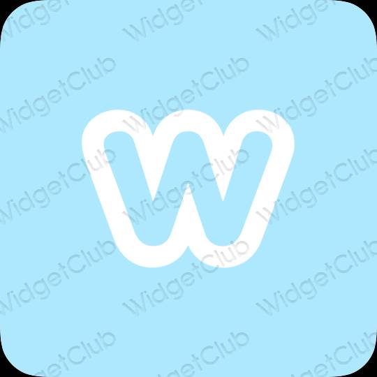 ესთეტიკური Weebly აპლიკაციის ხატები