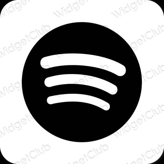 نمادهای برنامه زیباشناسی Spotify