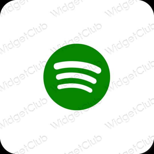 Esthetische Spotify app-pictogrammen