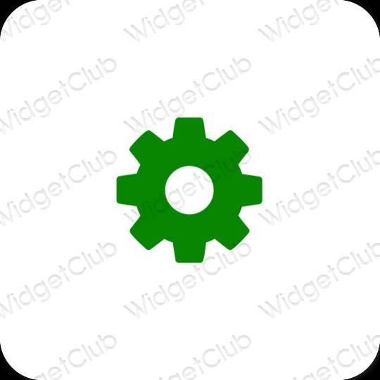 Esthetische Settings app-pictogrammen