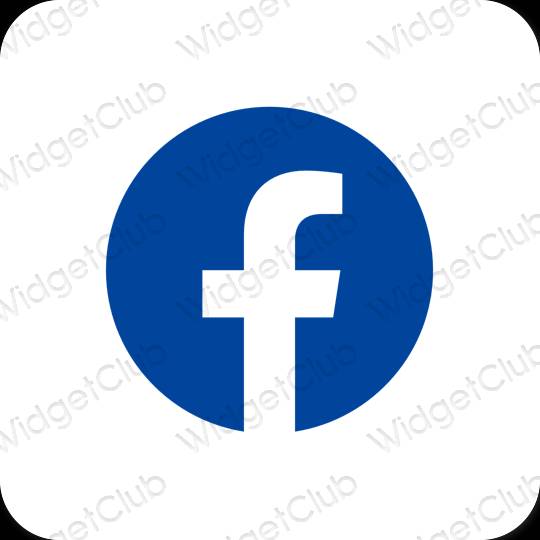 Esthetische Facebook app-pictogrammen