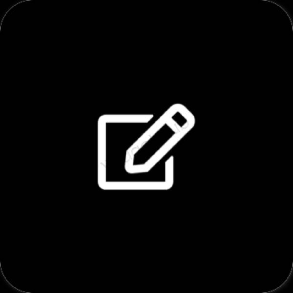 រូបតំណាងកម្មវិធី Notes សោភ័ណភាព
