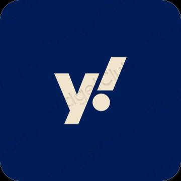 אייקוני אפליקציה Yahoo! אסתטיים