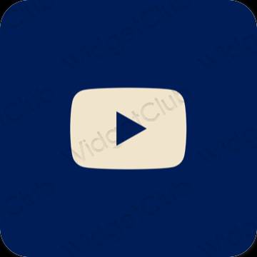 Esthetische Youtube app-pictogrammen