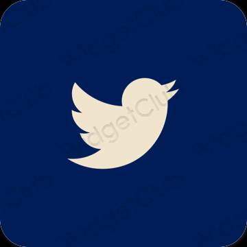 Æstetiske Twitter app-ikoner