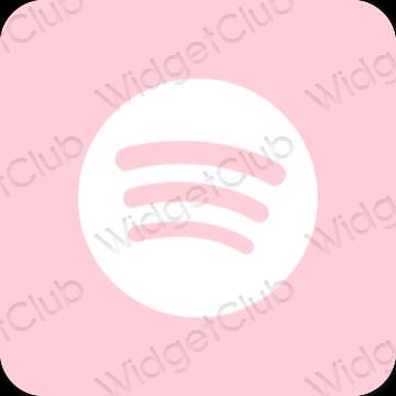 Esthetische Spotify app-pictogrammen