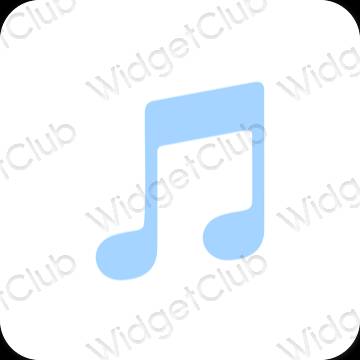 نمادهای برنامه زیباشناسی Apple Music