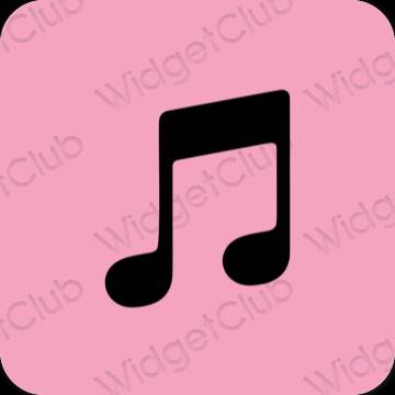 Estetyczne Apple Music ikony aplikacji