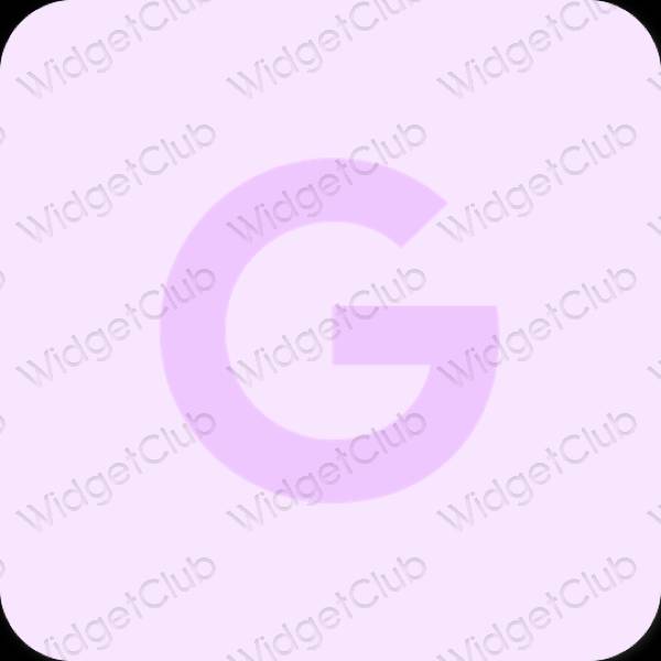 Estetic Violet Google pictogramele aplicației