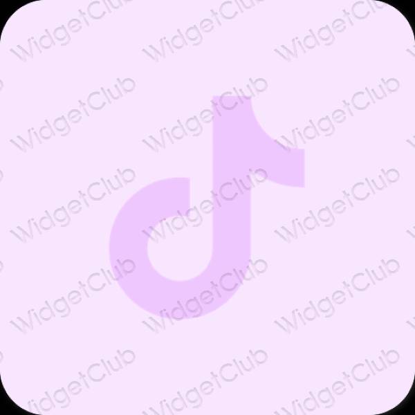 Естетичний фіолетовий TikTok значки програм