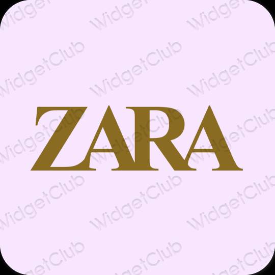 Estético púrpura ZARA iconos de aplicaciones