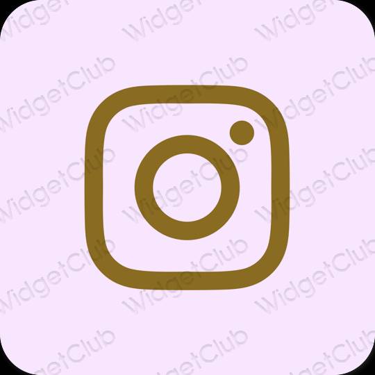 Estetický nachový Instagram ikony aplikací