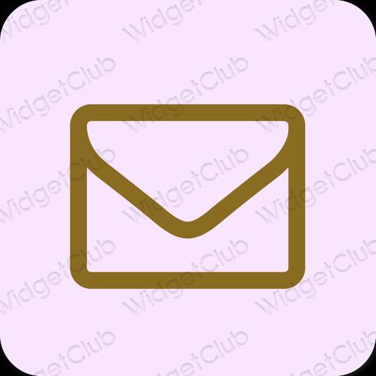 Ästhetisch Violett Mail App-Symbole