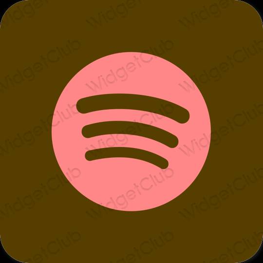 نمادهای برنامه زیباشناسی Spotify