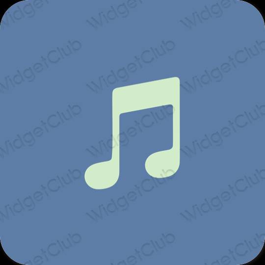 Esthetische Music app-pictogrammen