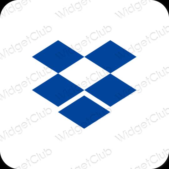 Pictograme pentru aplicații Dropbox estetice