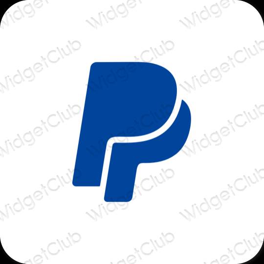 Esthetische Paypal app-pictogrammen