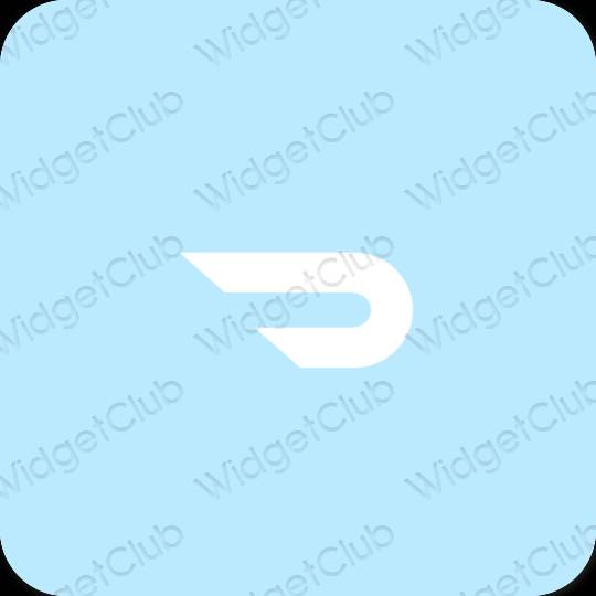Estético azul pastel Doordash ícones de aplicativos