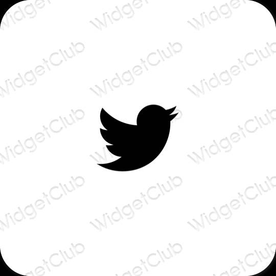 Esthetische Twitter app-pictogrammen