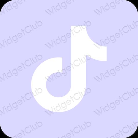 Estético púrpura TikTok iconos de aplicaciones