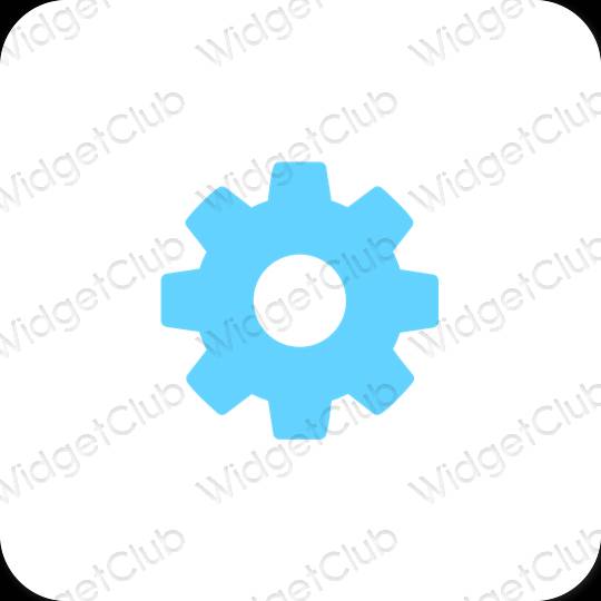 Esthetische Settings app-pictogrammen