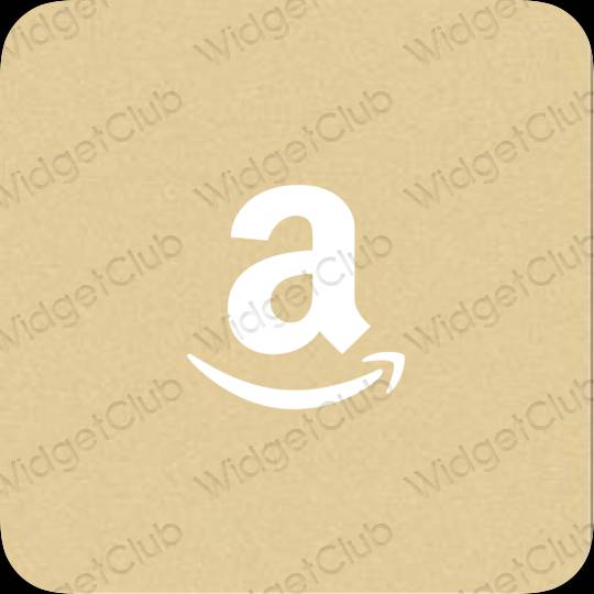 審美的 黃色的 Amazon 應用程序圖標