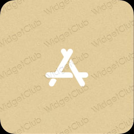 Estetski žuta boja AppStore ikone aplikacija