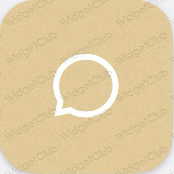 Stijlvol oranje Messages app-pictogrammen