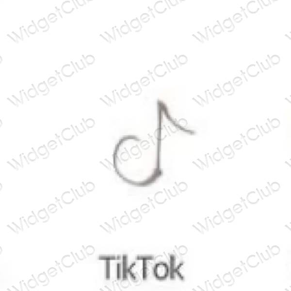 ესთეტიკური TikTok აპლიკაციის ხატები