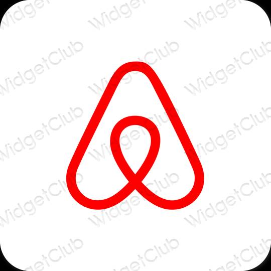 Esthetische Airbnb app-pictogrammen