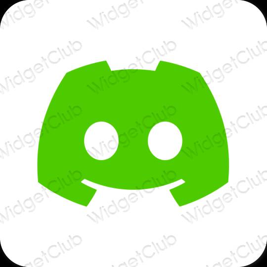 Estetsko zelena discord ikone aplikacij