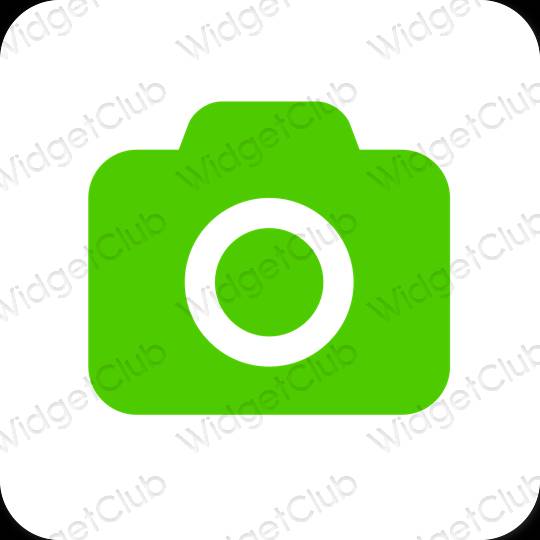 미적인 초록 Camera 앱 아이콘