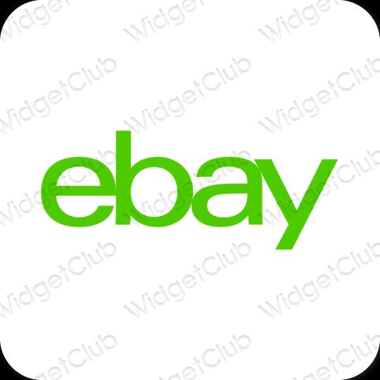 Icônes d'application eBay esthétiques