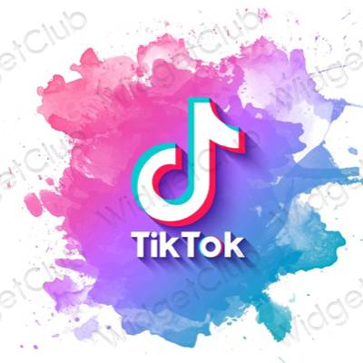 نمادهای برنامه زیباشناسی TikTok