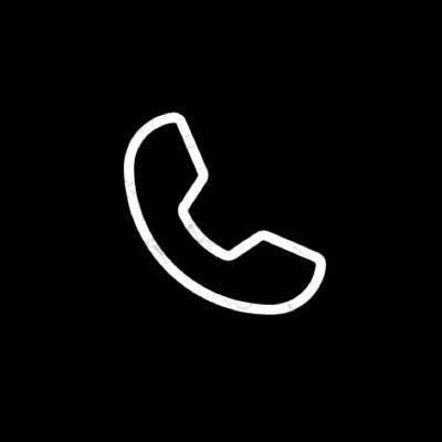 Estetski crno Phone ikone aplikacija