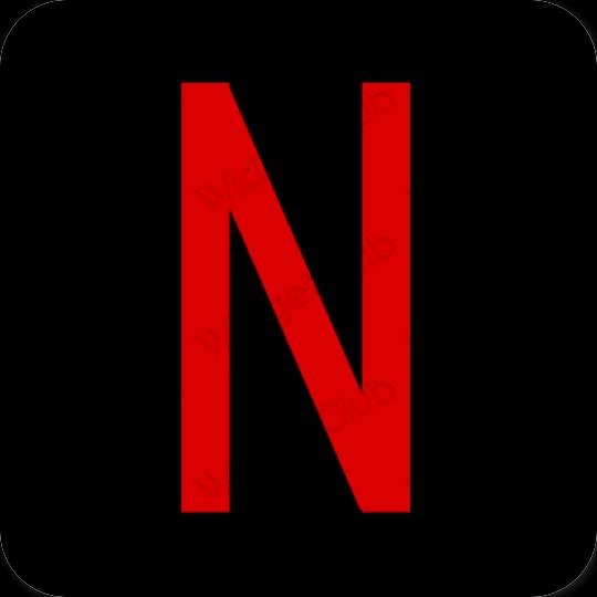 ไอคอนแอพ Aesthetic Netflix