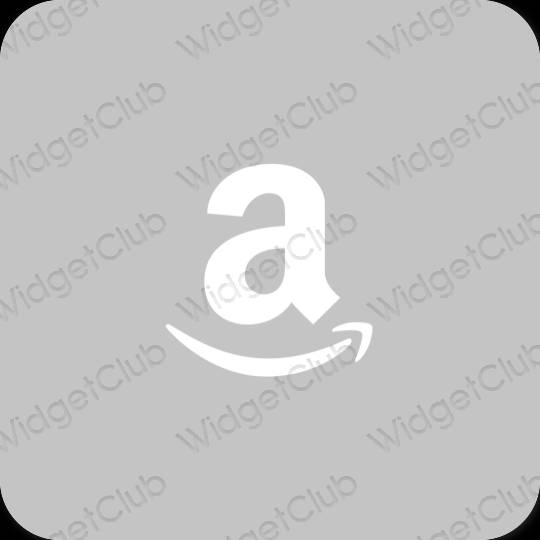 Естетичний сірий Amazon значки програм