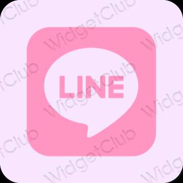 Esthetische LINE app-pictogrammen