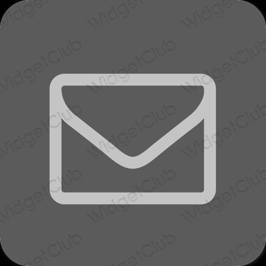 Estetsko siva Mail ikone aplikacij